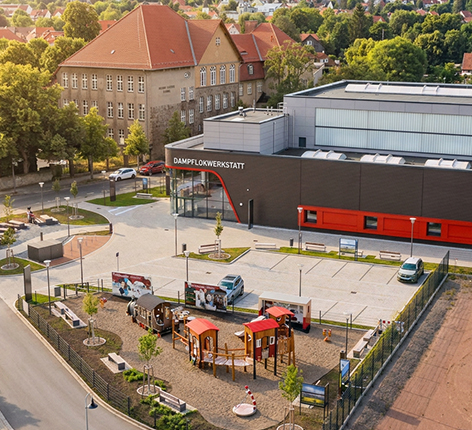 neue Dampflokwerkstatt