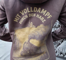 Sweatjacke mit stylischem Motiv 