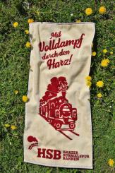 Handtuch beige mit Mallet-Motiv 