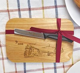 Brettchen-Set mit Messer 