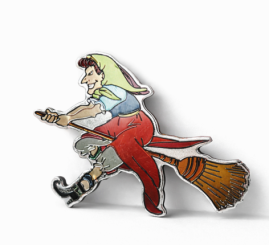 Magnet Hexe (silber) 