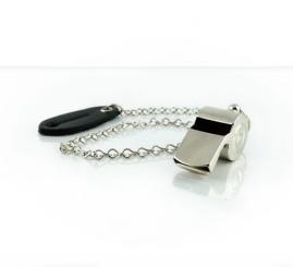 Schaffnerpfeife mit Anhängekettchen 