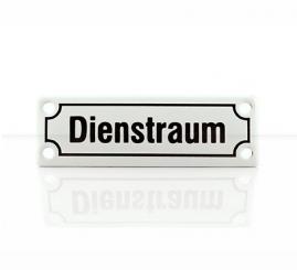 Emailleschild "Dienstraum" 