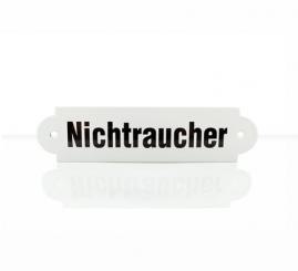 Emailleschild "Nichtraucher" 