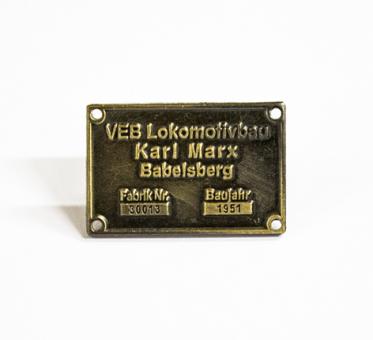 Pin Typenschild "Babelsberg" 