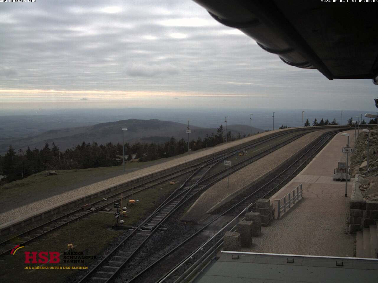 Webcam des Brockenbahnhofs der Harzer Schmalspurbahn